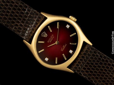 rolex cellini vintage red dial|rolex cellini 價錢.